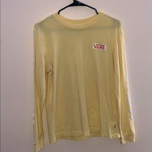 ✨yellow long-sleeve vans shirt✨